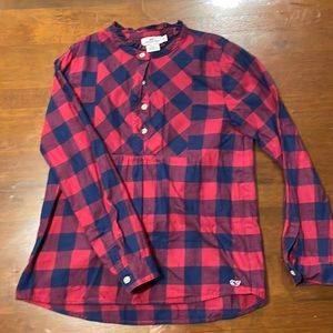 Vineyard Vines Size M Girls Plaid Top
